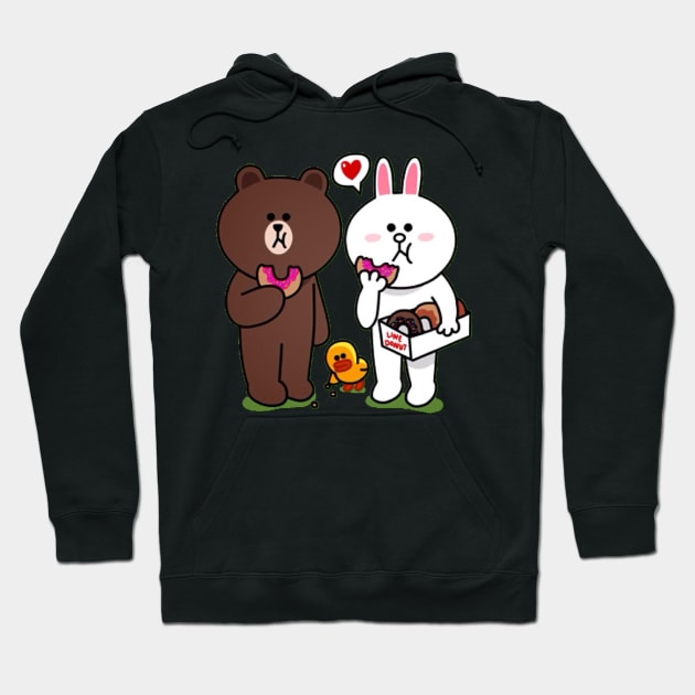 brown and cony Hoodie by ezzobair